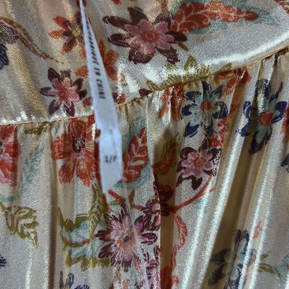 Free People Floral Maxi Dress - Red and Cream - Picture 12 of 14